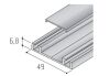 Profil dolní S06N 6m, stířbrný elox