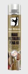 Den Braven - Pistolová montážní pěna, 825ml, žlutá, nízkoexpanzní