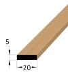 Hranolek dřevěný ostrohranný 20 x 5 x 900mm, buk