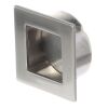 Úchytka XZ05 zápustná, 40x40 mm, průměr 35 mm, broušený nikl