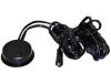 LED skrytý stmívač k zafrézování, 12-24V, černý