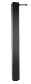 Stolová noha, čtvercová, 60x60/H710 mm, černá matná