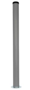 Stolová noha s kruhovým adaptérem, H820 mm, stříbrná