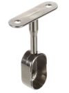 Ddržák oválné šatní tyče, stopkový koncový, 30x15 mm, nikl