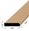 Práh dveřní dřevěný s fazetou, rozměr 20 x 100 x 600 mm, buk