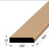Práh dveřní dřevěný s fazetou, rozměr 20 x 100 x 800 mm, buk