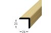 Lišta dřevěná rohová vnější, krycí schopnost 21 x 21 x 2400 mm, borovice/smrk