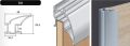 Profil svislý úchytový S16 2,7m + profil svislý krycí 2,7,m stříbrný elox