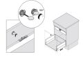 TANDERBOX antaro - úchytka, plast, bílošedá