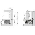 Blum LEGRABOX sada předních dílů/zifů pro vnitřní zásuvku M, nerez