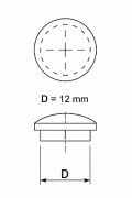 Krytka (zaslepovací zátka) pr. 12mm, smrk