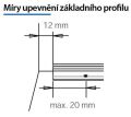Těsnicí lišta WAP FINO Egger F638 ST10 Chromix stříbrný
