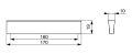 Úchytka XH21, 160 mm, imitace nerezu