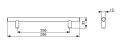 Úchytka XH01, 256 mm, matná černá