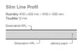 Pracovní deska Slim Line Kronospan K551 SU (Calacatta Olympus) 12x1300x4100