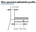 Těsnicí lišta WAP FINO Egger F230 ST75 Pietra Fanano světle šedá
