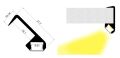 LED profil Shelf - narážecí 18mm, 3m, stříbrný + opal difuzor, šířka led. 9 mm