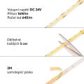 LED páska COB CCT 16 W/m, 10mm, 24V