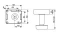 Noha rektifikační GK50, H120 mm (-25/+25), černá