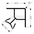 Sokl 120 mm - roh vnitřní/vnější 90° ostrý -  hliník natur