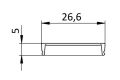 Krytka spodního vedení VR30/VR31 2900 mm, matná černá