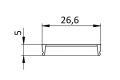 Krytka spodního vedení VR30/VR31 3800 mm, matná bílá