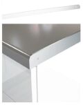 Zakončovací lišta pracovní desky 38mm - pravá, 38x600mm, hliník