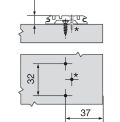 Blum Křížová montážní podložka CLIP na vrut 37/32