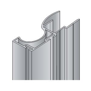 Profil svislý úchytový S12 2,7m, stříbrný elox