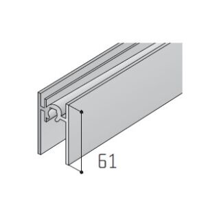 Profil dolní S65 3m, , stříbrný elox