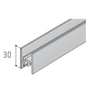 Profil horní + střední S65 2m, stříbrný elox