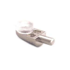 Policová podpěrka, kolíček pro skleněné police-rovný 5mm NIKL