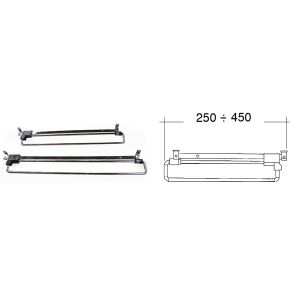 Věšák výsuvný na ramínka 300mm, chrom