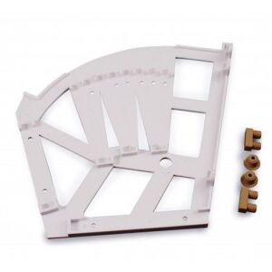 Botníkový výklop, 3 pole, bílá