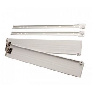 Kolečkový výsuv s bočnicí, 86/550mm, bílý