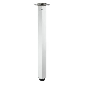 Stolová noha, čtvercová, 60x60/H705 mm, šedá RAL9006