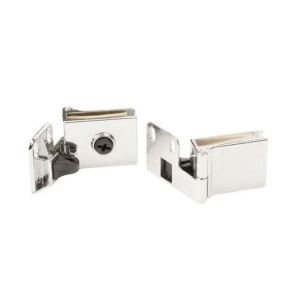 Závěs na skleněné dveře SISO Diza pár, chrom