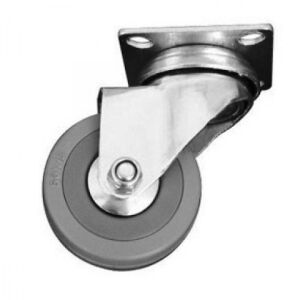 Kolečko nábytkové zátěžové, plotnička, D100mm, šedá