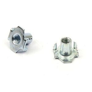 Matice narážecí se zoubky, rozměr M6 x 9, zinek bílý