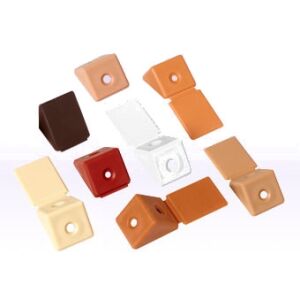 Úhelník (růžek) plastový malý, bílý