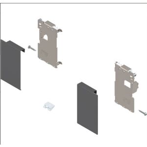 Blum LEGRABOX sada předních dílů/zifů pro vnitřní zásuvku M, Orion šedá