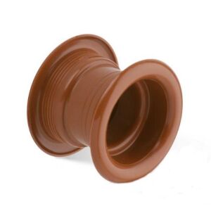 Větrací průchodka plastová kulatá světle hnědá, průměr 55mm
