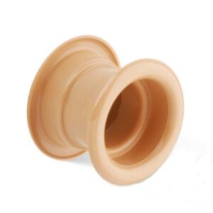 Větrací průchodka plastová kulatá okrová, průměr 55mm