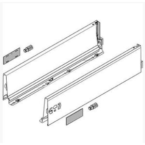 Tandembox Antaro bočnice 600mm, šedá, výška K 116mm
