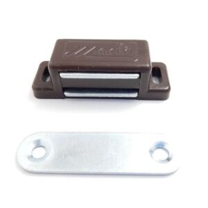 Magnet nábytkový hranatý malý, hnědý