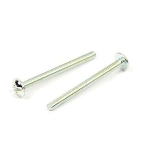 Šroub okrasný DIN 967, drážka PZ, rozměr M4 x 40, zinek bílý