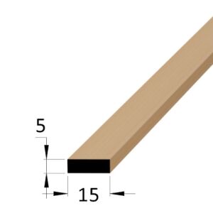 Hranolek dřevěný ostrohranný 15 x 5 x 900 mm, buk