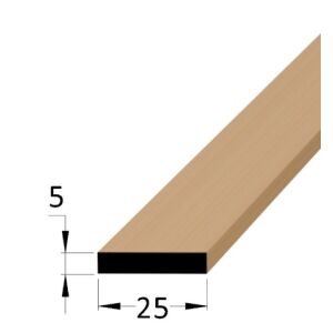 Hranolek dřevěný ostrohranný 25 x 5 x 900mm, buk