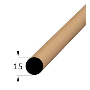 Lišta dřevěná kruhová, průměr 15 x 900 mm, buk