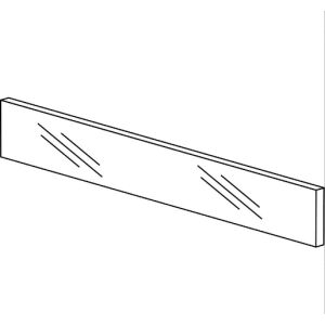 Blum LEGRABOX free - boční zásvuný prvek ze skla, 500mm